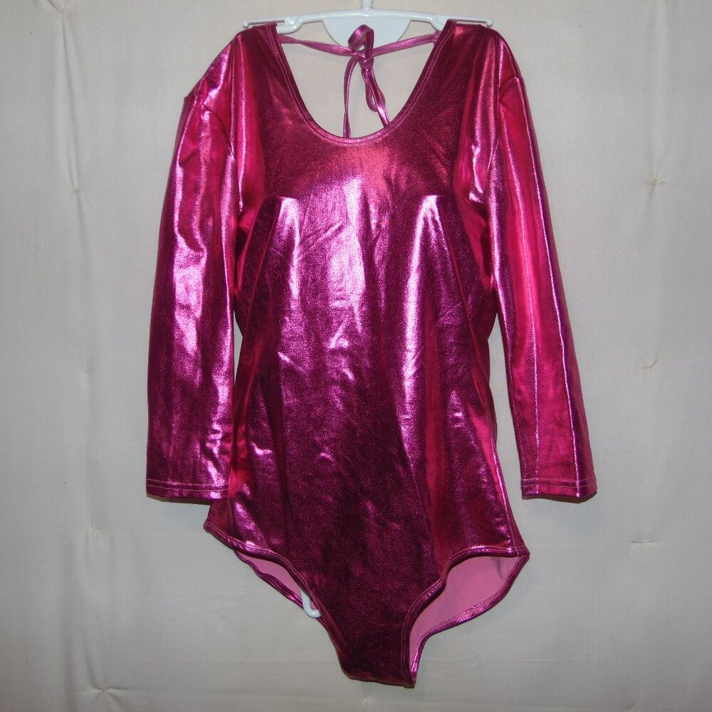 Amscan Shiny Red 3/4 Sleeve Leotard [XL?]